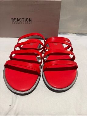 NIB Reaction Kenneth Cole red sandals.